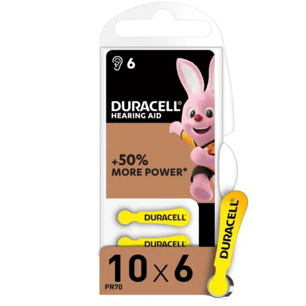 DURACELL HEARING AID 10 6S (10 PACK)