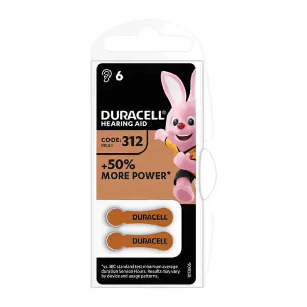 DURACELL HEARING AID 312 6S (10 PACK)