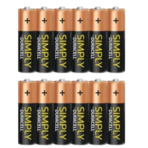 SDURACELL SIMPLY HANGING BATTERY DISPLAY CARD AA 6X1s STRIPS (16 PACKS) (LR6/MN1500)