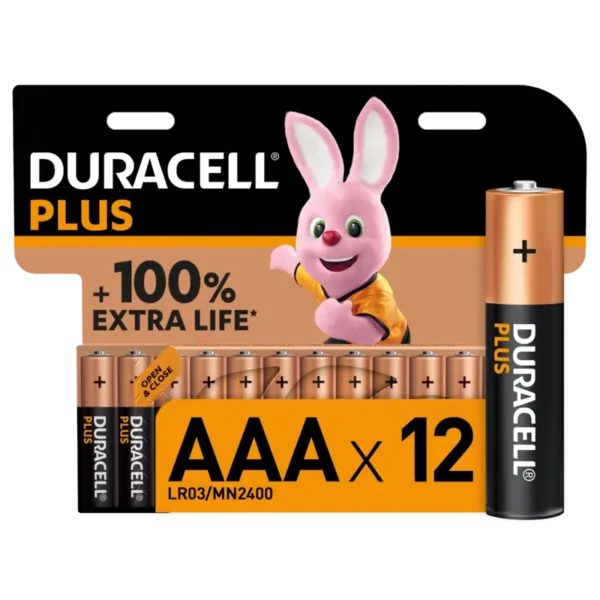 DURACELL MAINLINE PLUS AAA 12s (12 PACK)(LR03/MN2400)