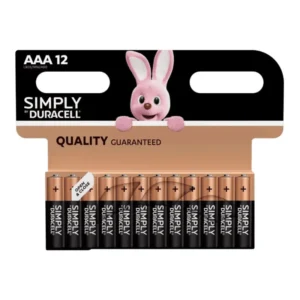 SIMPLY DURACELL HANGING BATTERY DISPLAY CARD AAA 10X2s (12 PACKS) (LR03/MN2400)