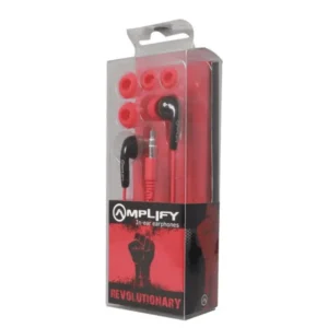 AMPLIFY NEW REVOLUTIONARY IN EARPHONES BLACK AND RED