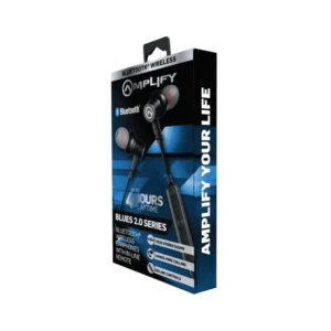 AMPLIFY BLUES BLUETOOTH EARPHONES SOLID BLACK