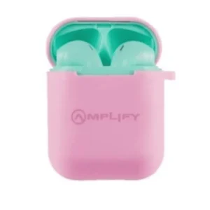 AMPLIFY BUDS SERIES TRUE WIRELESS EARPHONES WITH SILICONE ACCESSORIES GREEN/PINK