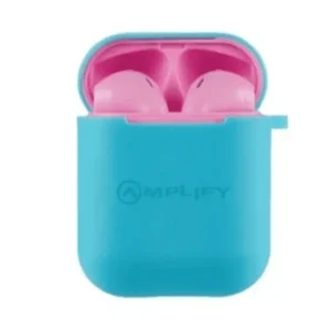 AMPLIFY BUDS SERIES TRUE WIRELESS EARPHONES WITH SILICONE ACCESSORIES PINK/BLUE