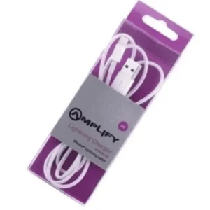 AMPLIFY LIGHTNING CHARGER & DATA TRANSFER FOR I-PHONE5/5S 1M CABLE