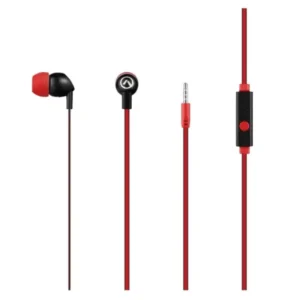AMPLIFY PRO VIBE SERIES EARPHONES WITH MICROPHONES BLACK AND RED