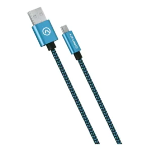 AMPLIFY PRO LINKED SERIES MICRO USB BRAIDED CABLE 2 METER BLACK AND BLUE