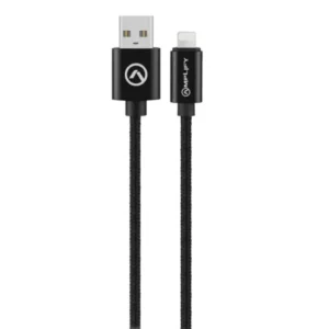 AMPLIFY LINKED SERIES USB TO LIGHTNING BRAIDED CABLE BLCK 1M
