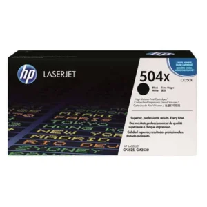 HP # 504X CP3525/CM3530 MFP BLACK HIGH YIELD TONER CARTRIDGE.