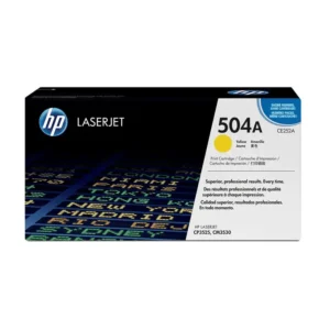HP # 504A CP3525/CM3530 MFP YELLOW PRINT CARTRIDGE.