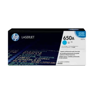 HP # 650A COLOR LASERJET CP5525 CYAN PRINT CARTRIDGE.