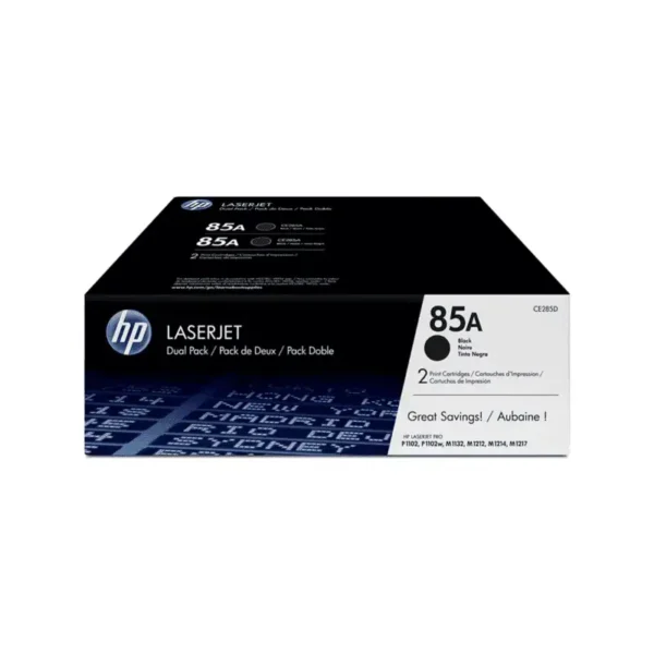 HP # 85A LASERJET BLACK PRINT CARTRIDGE - DUAL PACK