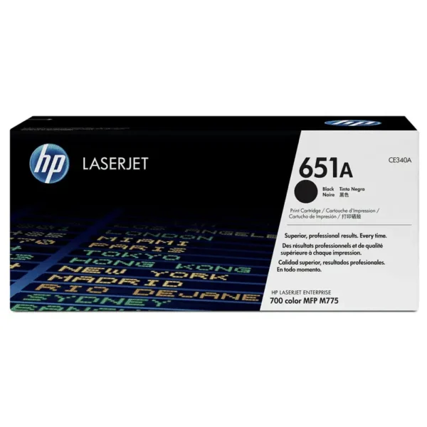 HP # 651A  BLACK PRINT CARTRIDGE - LJ ENTERPRISE 700 COLOR MFP M775 SERIES