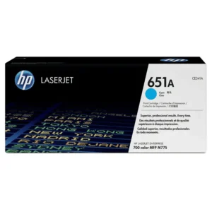 HP # 651A CYAN PRINT CARTRIDGE – LJ ENTERPRISE 700 COLOR MFP M775 SERIES