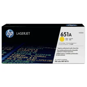 HP # 651A YELLOW PRINT CARTRIDGE – LJ ENTERPRISE 700 COLOR MFP M775 SERIES