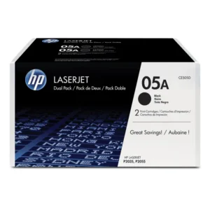 HP # 05A LASERJET P2035/P2055 BLACK PRINT CARTRIDGE – DUAL PACK