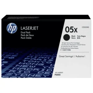 HP # 05X LASERJET P2055 BLACK PRINT CARTRIDGE – DUAL PACK