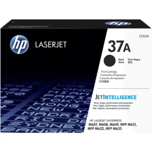 HP # 37A Black Original LaserJet Toner Cartridge  – M607/M608/M609/MFP M631/M632