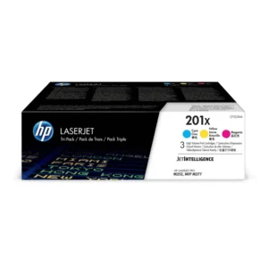 HP # 201X 3-pack High Yield Cyan/Magenta/Yellow Original LaserJet Toner Cartridges