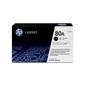 HP # 80A BLACK LASERJET TONER CARTRIDGE FOR PRO 400 MFP M425 AND M401 SERIES.
