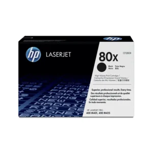 HP # 80X BLACK HIGH YIELD LASERJET TONER CARTRIDGE FOR PRO 400 MFP M425 AND M401 SERIES.