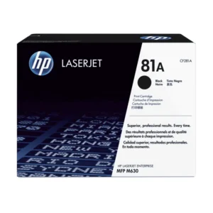 HP # 81A LASERJET M630/604/605 BLACK PRINT CARTRIDGE.