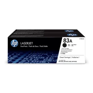HP #83A 2-PACK BLACK ORIGINAL LASERJET TONER CARTRIDGES