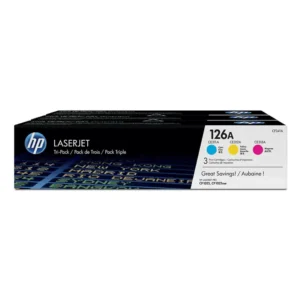 HP # 126A CYM TRI-PACK LJ TONER CARTRIDGE.