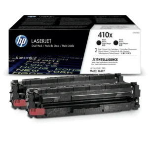 HP # 410X 2-pack High Yield Black Original LaserJet Toner Cartridges – M452/MFP M477