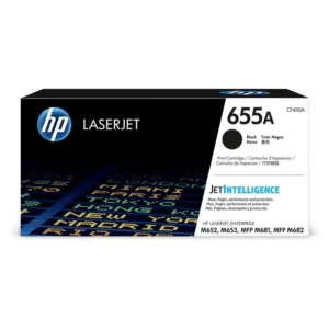 HP # 655A Black Original LaserJet Toner Cartridge – CLJ M652/MFP M681/MFP M682