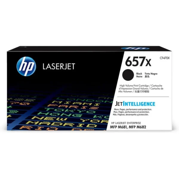 HP # 657X High Yield Black Original LaserJet Toner Cartridge - CLJ MFP 681/M682