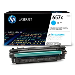 HP # 657X High Yield Cyan Original LaserJet Toner Cartridge – CLJ MFP 681/M682