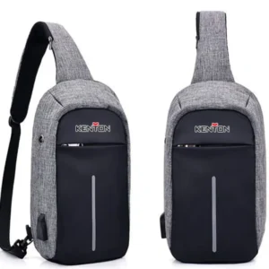 KENTON SINGLE STRAP ANTI THEFT LAPTOP GREY  BACKPACK 18*10*31