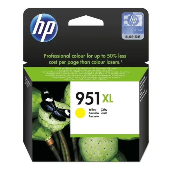 HP # 951XL YELLOW OFFICEJET INK CARTRIDGE - OfficeJet Pro 8100 ePrinter series, OfficeJet Pro 8600 e-AIO