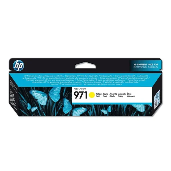 HP # 971 YELLOW OFFICEJET INK CARTRIDGE - STANDARD CAPACITY - OfficeJet Pro X Series