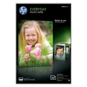 HP EVERYDAY GLOSSY PHOTO PAPER-100 SHT/10 X 15 CM – NEW REPLACES THE Q5441A