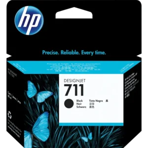 HP #711 BLACK INK CARTRIDGE FOR DESIGNJET T120 SERIES (80ML)