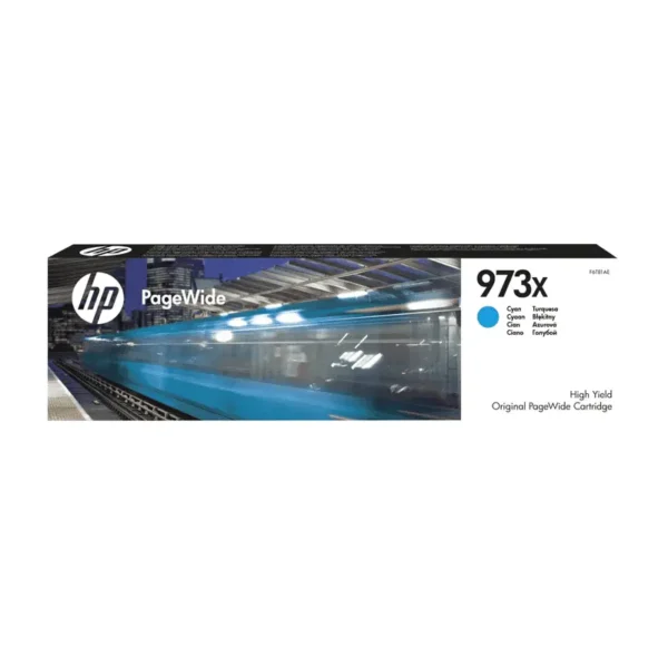 HP # 973X High Yield Cyan Original PageWide Cartridge - MFP PRO 477/PW 452 series