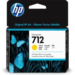 HP # 712 29ML YELLOW DESIGNJET INK CARTRIDGE FOR T200 AND T600 SERIES