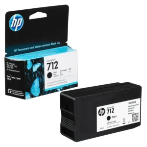 HP # 712 38ML BLACK DESIGNJET INK CARTRIDGE FOR T200 AND T600 SERIES