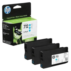 HP # 712 3-PACK 29ML CYAN DESIGNJET INK CARTRIDGE FOR T200 AND T600 SERIES