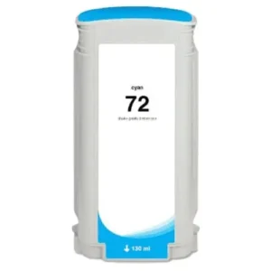 HP #72 130ML CYAN INK CARTRIDGE FOR USE IN SELECTED HP #PRINTERS.