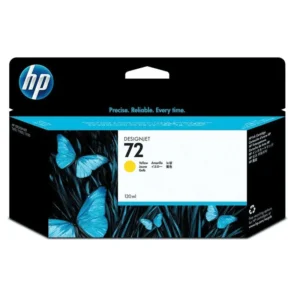 HP #72 130ML YELLOW INK CARTRIDGE FOR USE IN SELECTED HP #PRINTERS.