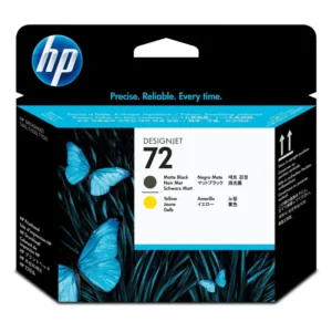 HP #72 MATTE BLACK / YELLOW PRINTHEAD FOR USE IN SELECTED HP #PRINTERS