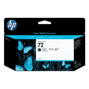 HP #72 130ML MATTE BLACK INK CARTRIDGE FOR USE IN SELECTED HP #PRINTERS.