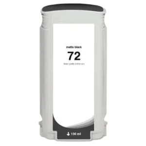 HP #72 130ML MATTE BLACK INK CARTRIDGE FOR USE IN SELECTED HP #PRINTERS.