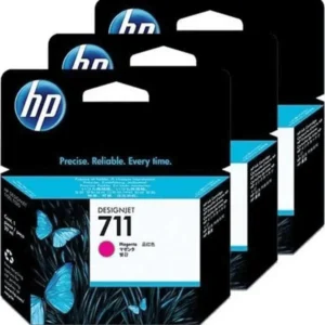 HP #711 3 PACK MAGENTA INK CARTRIDGES FOR DESIGNJET T120  (29ML)