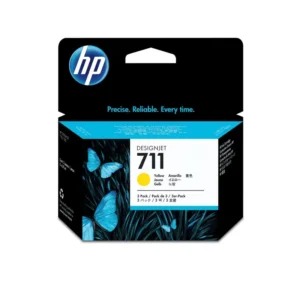 HP #711 3 PACK YELLOW INK CARTRIDGES FOR DESIGNJET T120  (29ML)