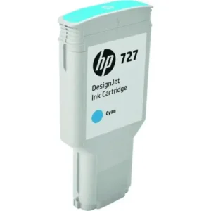 HP #727 CYAN DESIGNJET INK CARTRIGE FOR T920 AND T1500 (300ML)